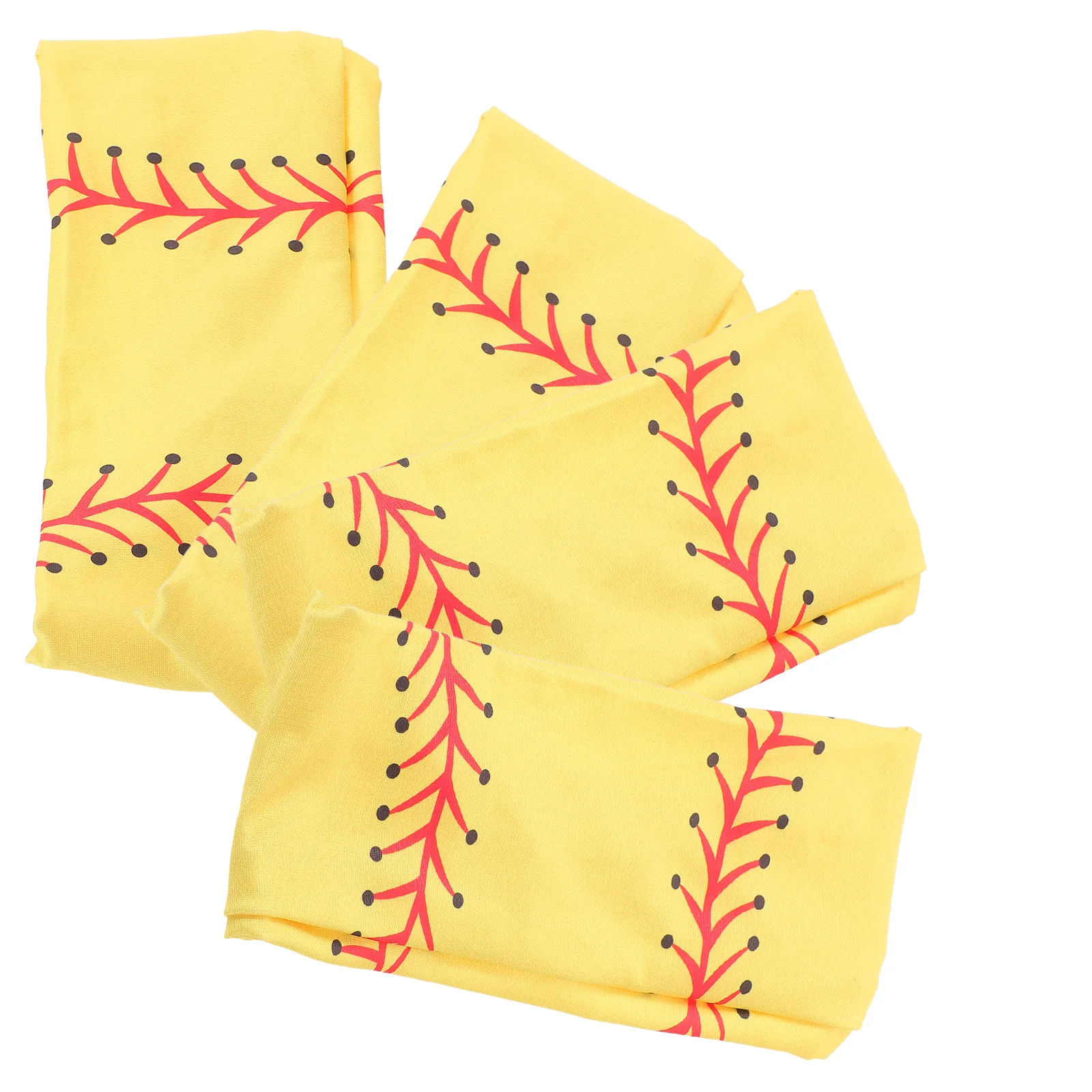 

4pcs Softball Sports Headband High Elasticity Sweat-Wicking Non Slip Lightweight Breathable Workout Hairband For Gym Running