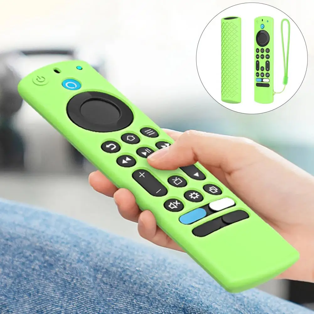 Remote Control Silicone Protective Case Shock-Resistant Cover Remote Control Replacement Shell For Frie TV Alexa Voice Remote