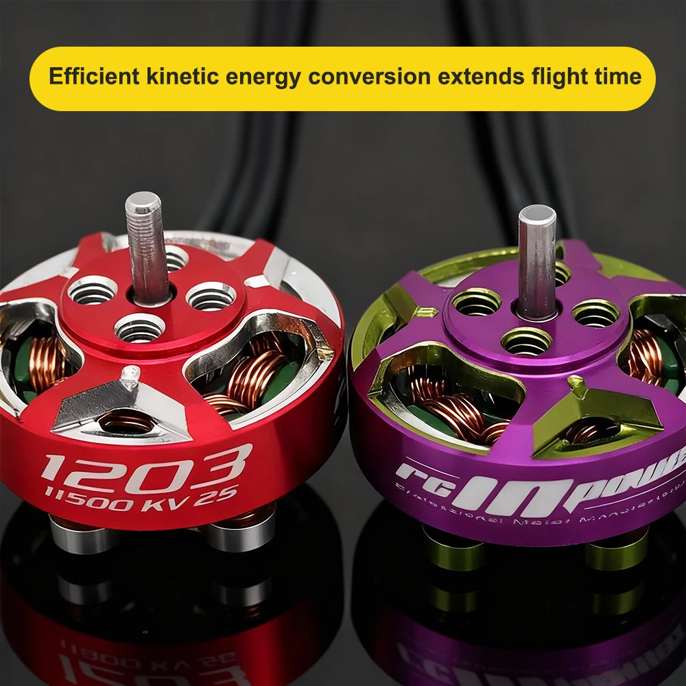 RCinpower GTS V3 1203 Brushless Motor 11500KV/8000KV/6000KV for Flying Racing Indoor Obstacle Machine Power