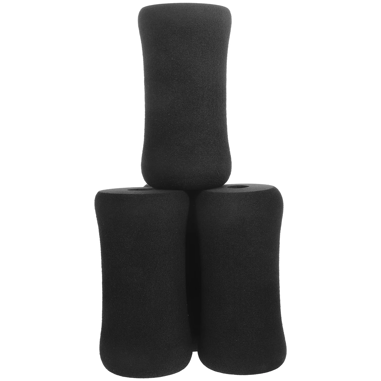 

4 Pcs Foot Pad Roller Sleeve Replacement Sponge Bone Shape Gym Parts Foam Pads Rollers Fitness Ab Training Accessory