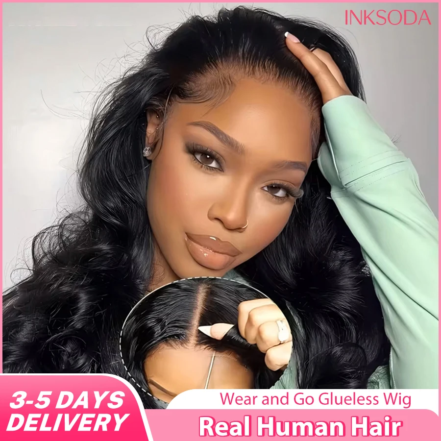 

Готовые парики без клея 5x5 с эффектом Body Wave, легко нарезанные, предварительно прорезанные, без клея, готовые к носке, с закрытием 4x4, из натуральных бразильских человеческих волос