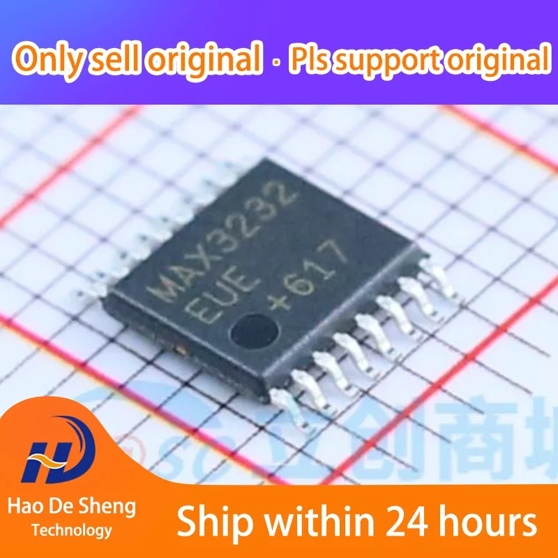 

10PCS/LOT RS232 MAX3232EUE+T TSSOP-16 New Original In Stock
