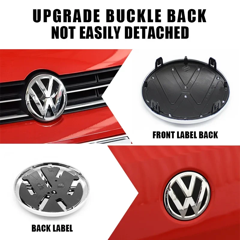 

Для VOLKSWAGEN VW: 2 шт. — Замена эмблемы на переднюю решетку и на крышку багажника, декоративный логотип для Volkswagen Polo 6 6C 2014-2018