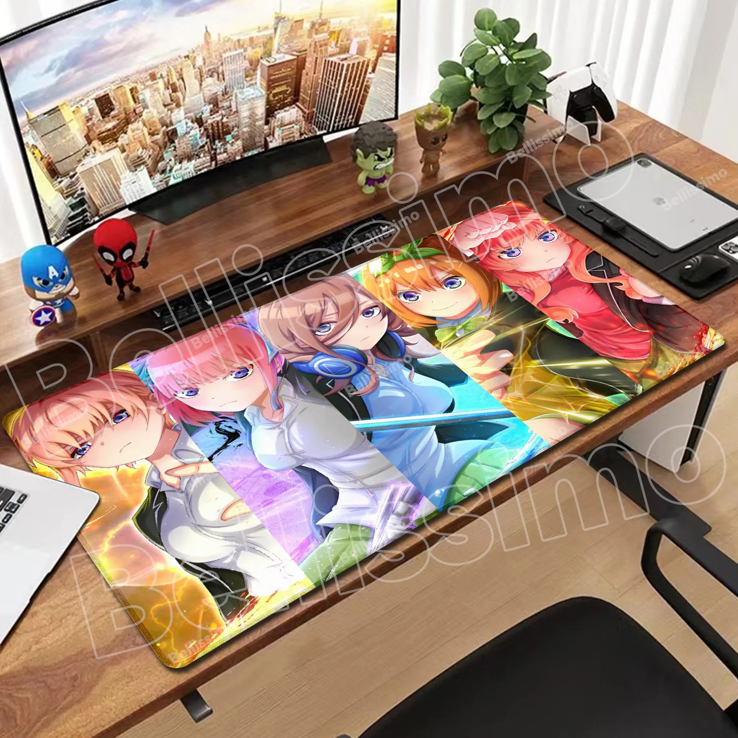 

Mousepad Anime The Quintessential Quintuplets PC Mouse Pad Large Desk Mat Gamer Keyboard Rug Laptop Gaming Accessories Mousepad