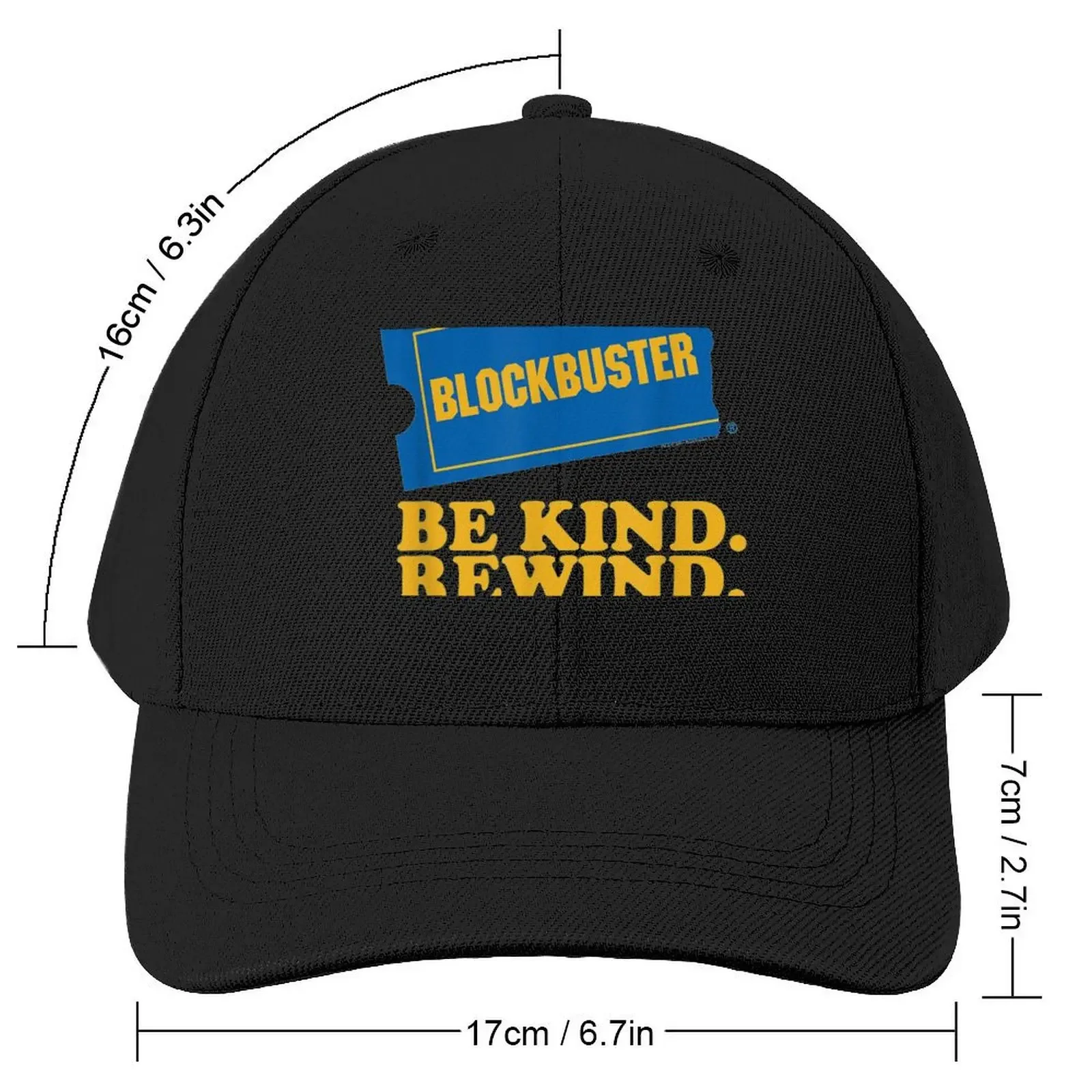 Blockbuster Be Kind Rewind Baseball Cap Trucker Cap Military Cap Man Hats Woman Men's