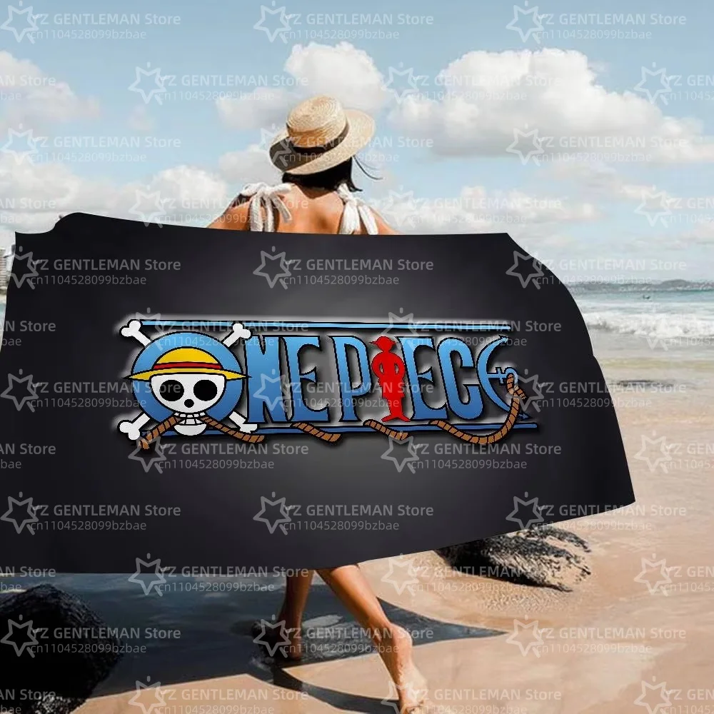 Nueva Toalla de Playa de Dibujos Animados O-One P-Pieces, Toallas de Baño Coloridas para Niñas, Microfibra de Secado Rápido, Personalizadas, Antiarena, para Playa, Yoga, Spa, Gimnasio, Piscina