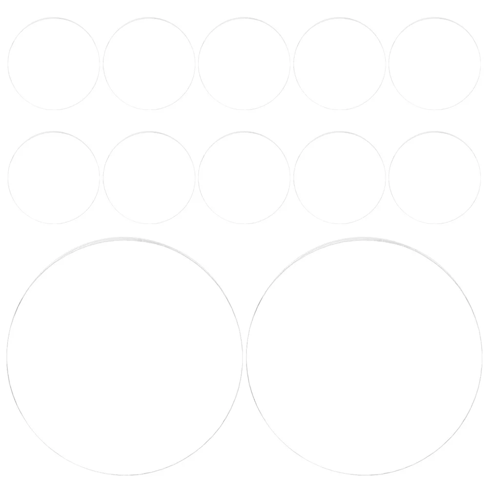 

50Pcs Transparent Round Acrylic Cake Board Smooth Scratch-Resistant Luxury Serving Tray for Cake Transfer Decoration Baking Tool