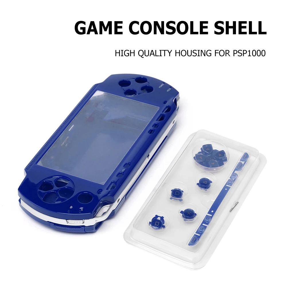 Full Housing Case for PSP1000 PSP 1000 Game Console Shell Faceplate Cover with Buttons Screws Professional Shell Protection Kit