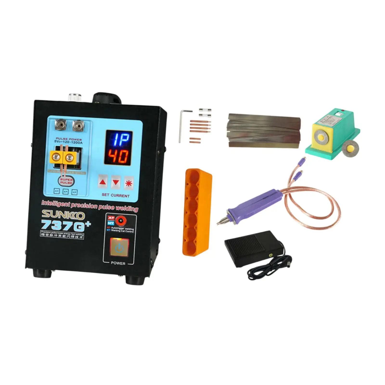 Spot Welder Adjust Pulses for 18650 Battery Multifunctional Black Accessories