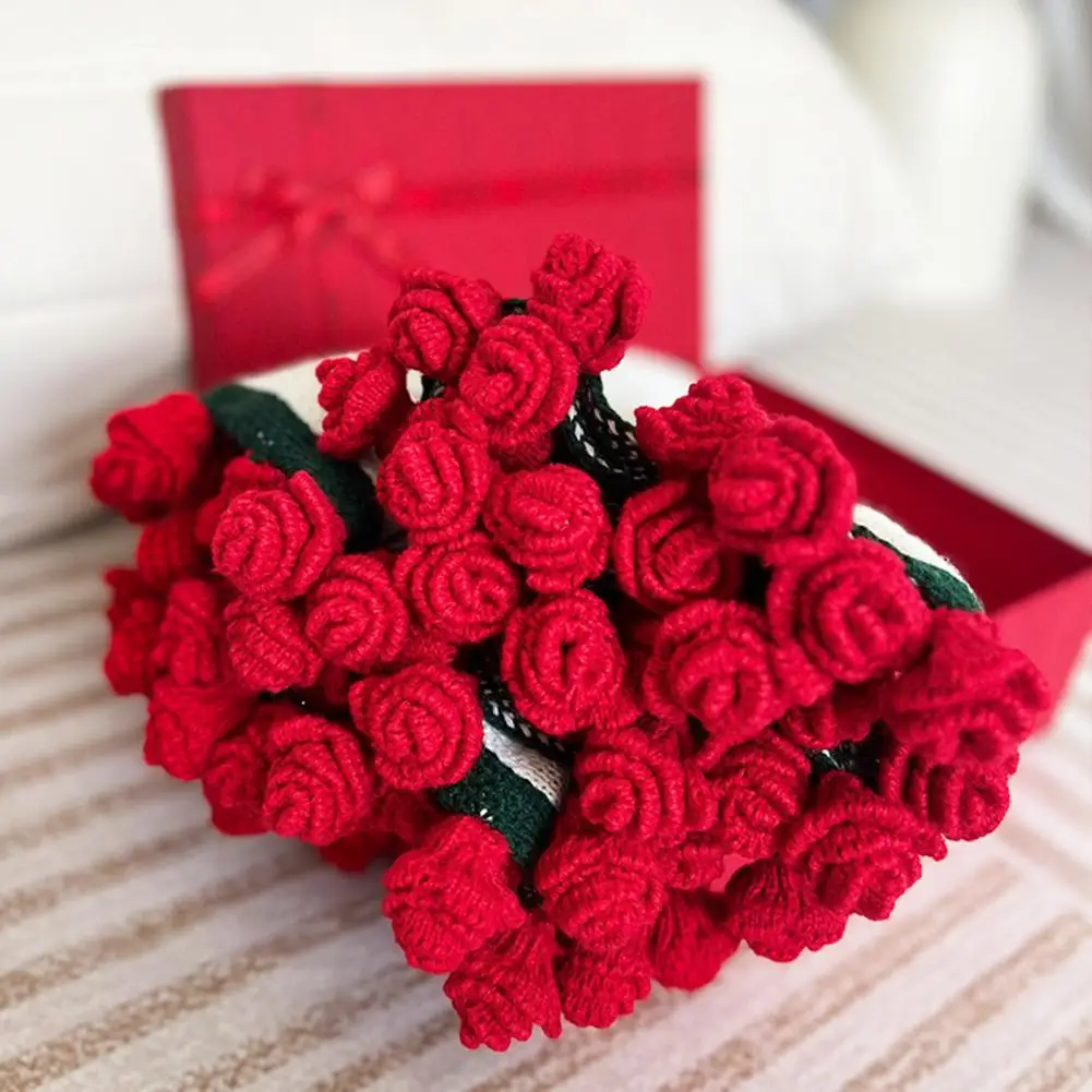 Couch Snuggling Blanket Handmade Crochet Rose Bouquet Blanket Crocheted Flower Throw Blanket Floral Decor for Home Bed Couch