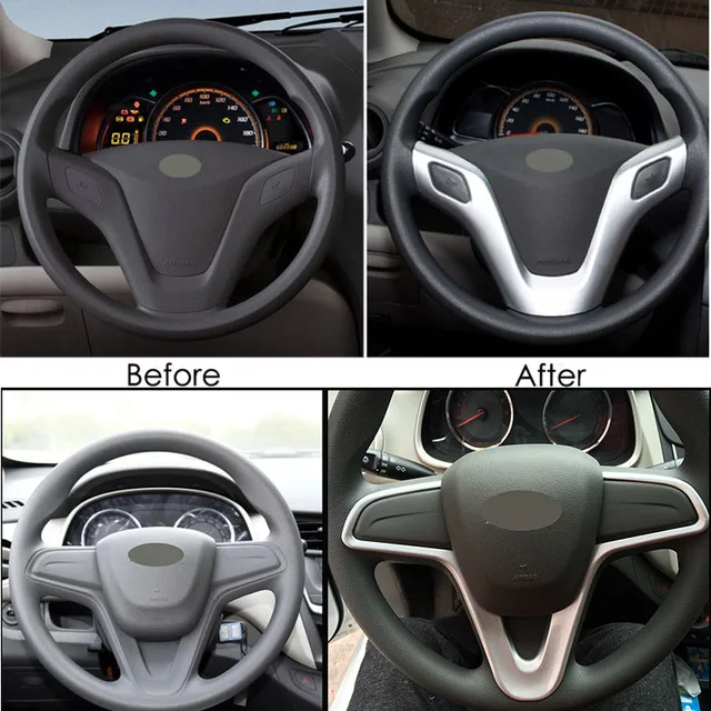 Do żagla chevroleta 2010-2018 akcesoria samochodowe do stylizacji wykończenia kierownicy naklejka dekoracyjna formowanie wnętrza z tworzywa sztucznego ABS