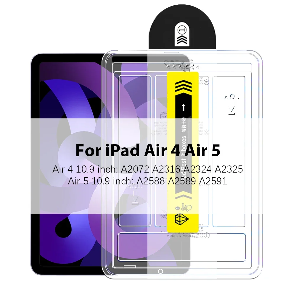 Displayschutzfolie aus gehärtetem Glas für iPad Pro 13 11 M5 M4 12,9 A16 10 9 10. 9. Generation Air 5 4 3 M3 M2 Mini 7 6 Zubehör