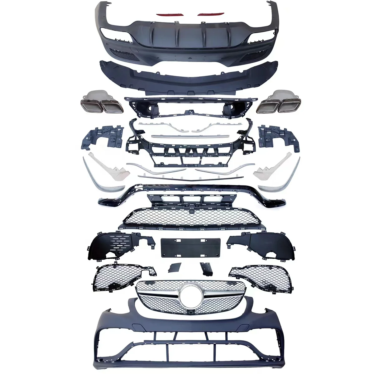 

Car Body Kit for Mercedes benz GLE Coupe W292 C292 2015 2016 2017 2018 2019 Year Facelift GLE63 Coupe Model with Bumpers Grilles