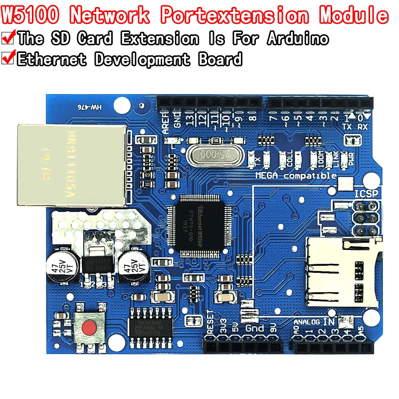 UNO Shield Ethernet Shield W5100 R3 UNO Mega 2560 1280 328 UNR R3 only W5100 Development board FOR Arduino