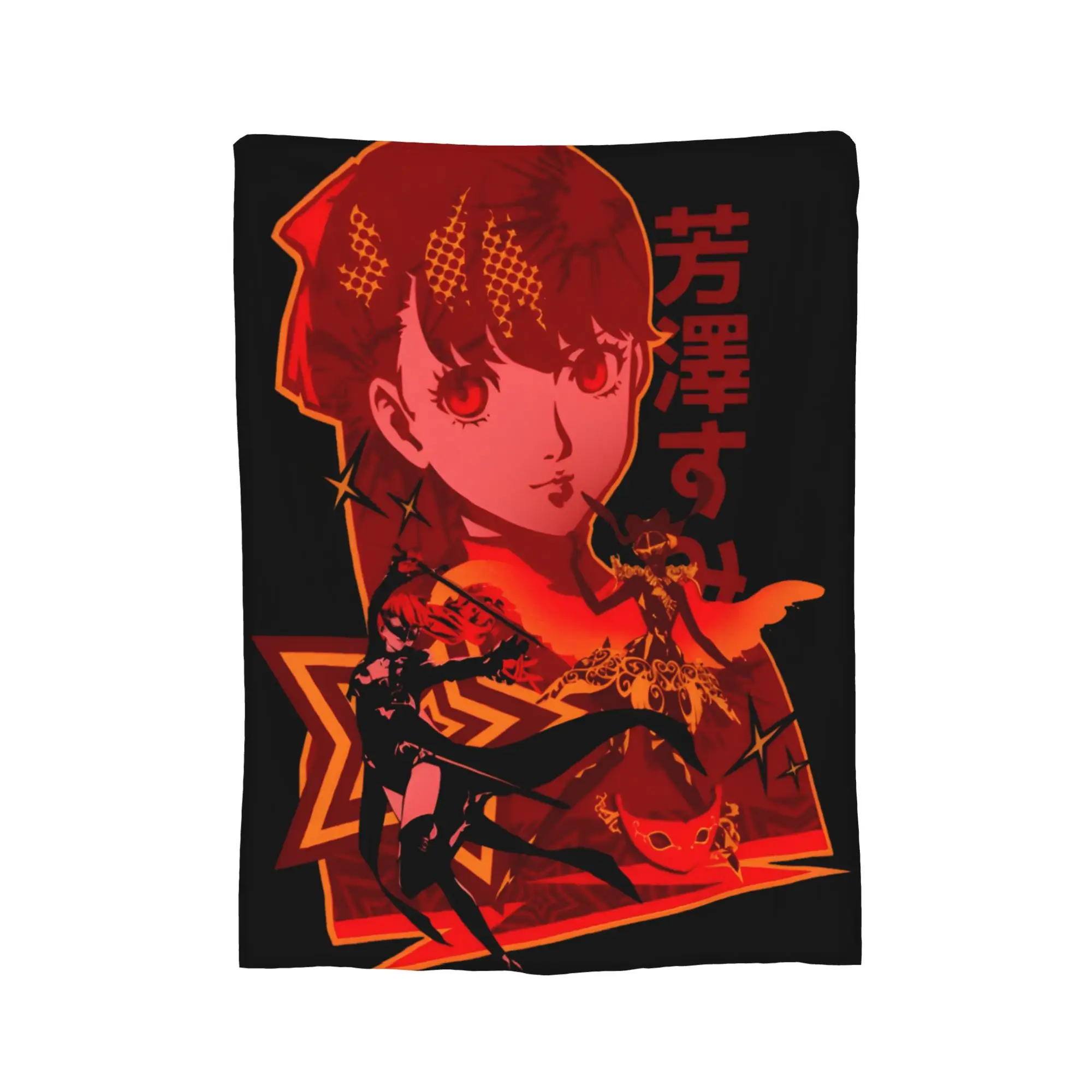 Persona Code Name Violet Blanket Cover Fleece  Lightweight Thin Throw Blankets for Airplane Travel Bed Rug