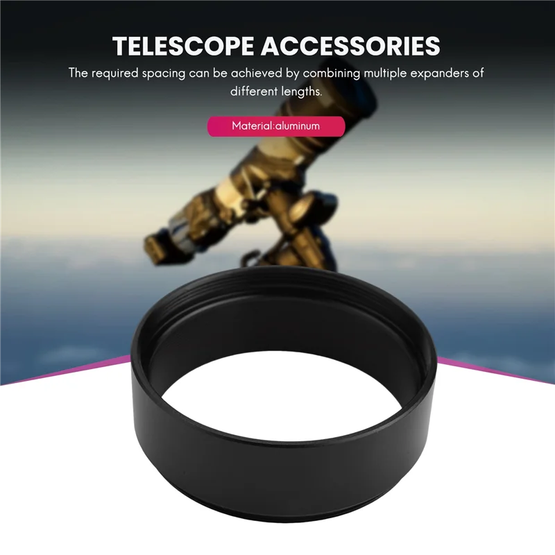ACKOR M48X0.75 Kit tubo di prolunga a lunghezza focale 3/5/7/10/12/15/20/30mm per telescopio astronomico Fotografia T2 Anello di estensione