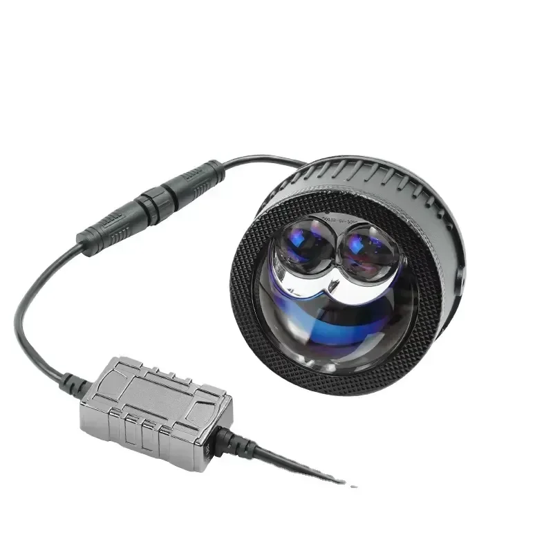 3 Inch FX Double Fog Lights Bi-LED Projector Lens 6000K for Car Light Retrofit Waterproof Halogen & Xenon Headlights
