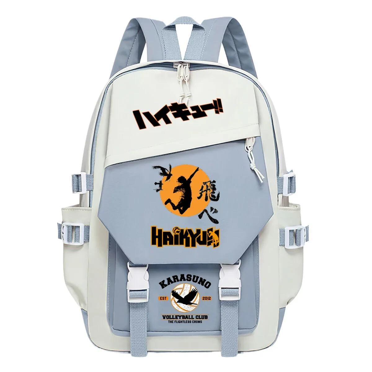 Haikyuu Karasuno Fly High Anime Backpack Student Canvas Schoolbags Harajuku College Bagpack Women Laptop Fashion Shoulders Bags