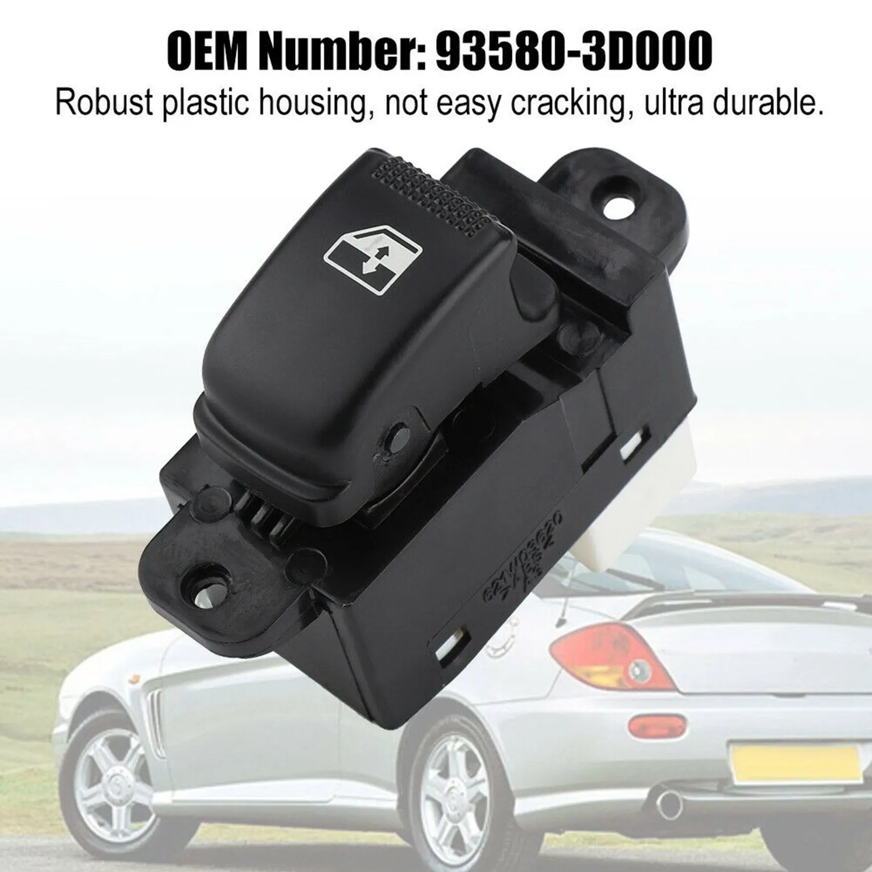 สวิตช์กระจกไฟฟ้าด้านผู้โดยสารสำหรับ Hyundai Elantra Sonata Kia Rio 93580-3D000