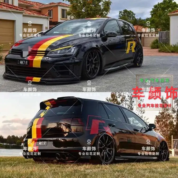 Car stickers FOR Volkswagen Golf 7 GTI body decoration Golf8 POLO GOLF 6 personality design Decal sports film accessories