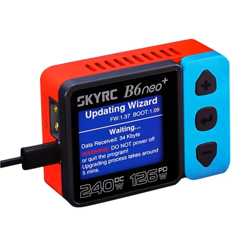 SkyRC B6neo+ DC 240W 10A PD 126W Multi-function Smart Charger for RC Aircraft Charge 1-6cells LiPo/LiFe/LiIon/LiHV 2-15cells NiM