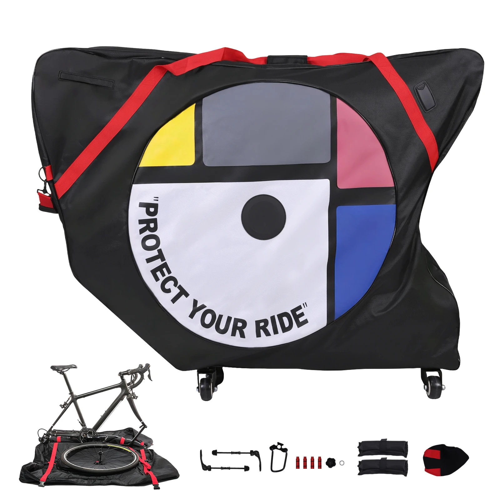 

1680D Oxford Cloth Portable Folding Cycling Bag Bicycle Loading & Packaging Bag for Mountain Bike Road Bike E-bike