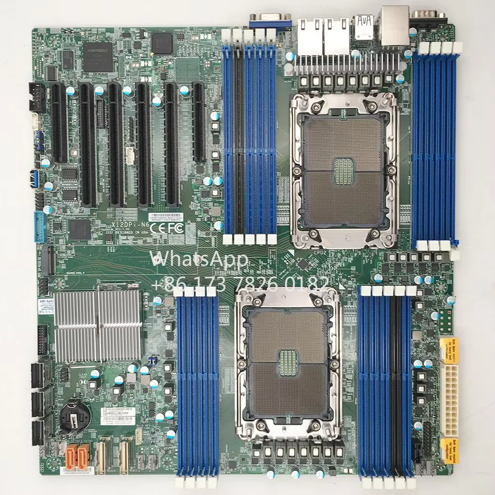 

X12DPi-N6 For Supermicro Dual Server Motherboard LGA-4189 Third Generation Xeon Scalable Processor DDR4 RECC