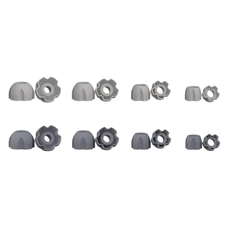 4Pairs EM05 Pressure Relief Silicone Earmuffs Ear Tips Suitable for 4-6mm Guide Pillar In Ear Earphone Accessories KZ TRN CCA