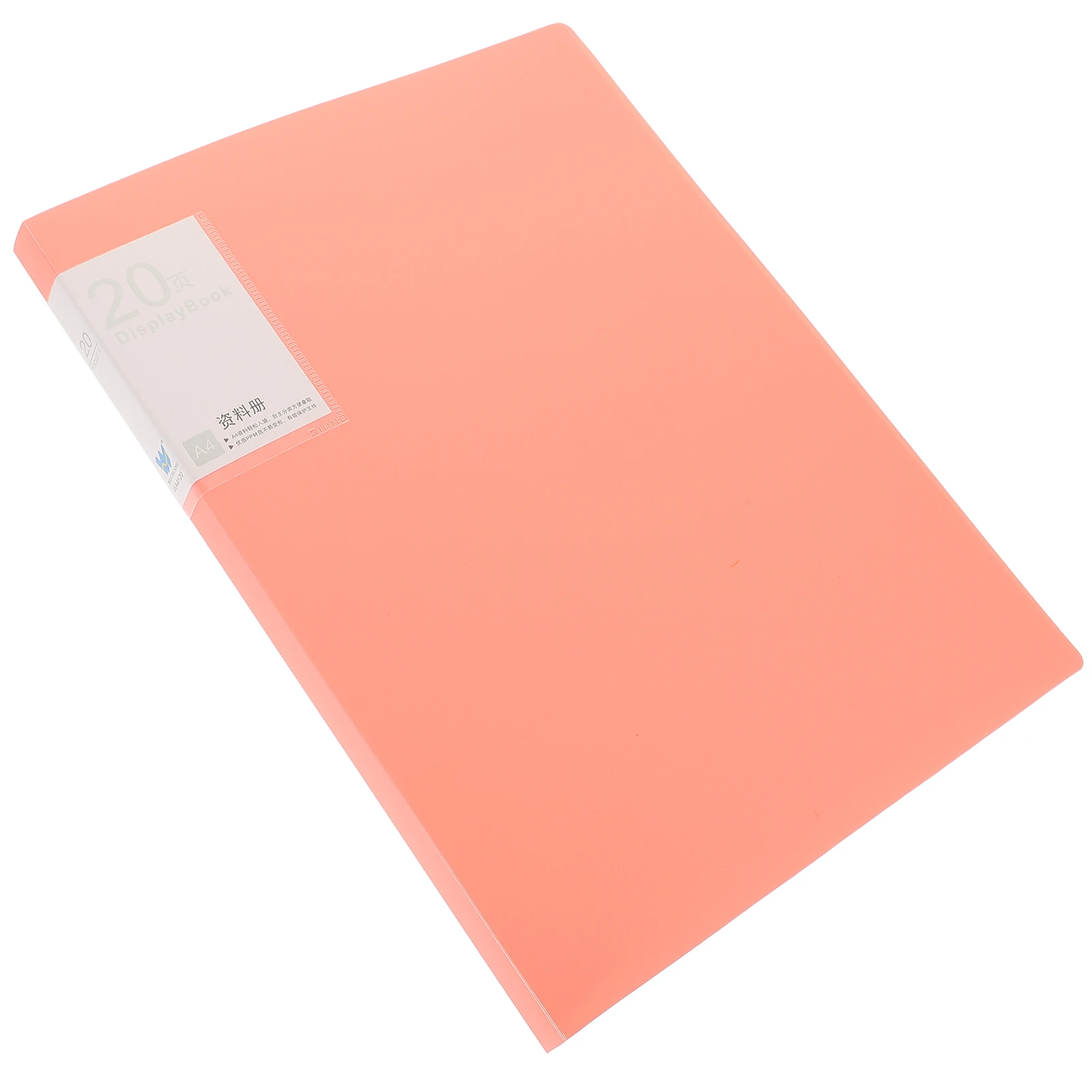 

A4 Folder 20 Pages Plastic Insert Information Booklet For School Office Projects Organization Storage Green File Folder