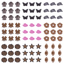 10PCs/Lot Leopard Print patch Iron-On Patches For Clothing Stickers Pink Iron on Embroidery Patches on Clothes Decor