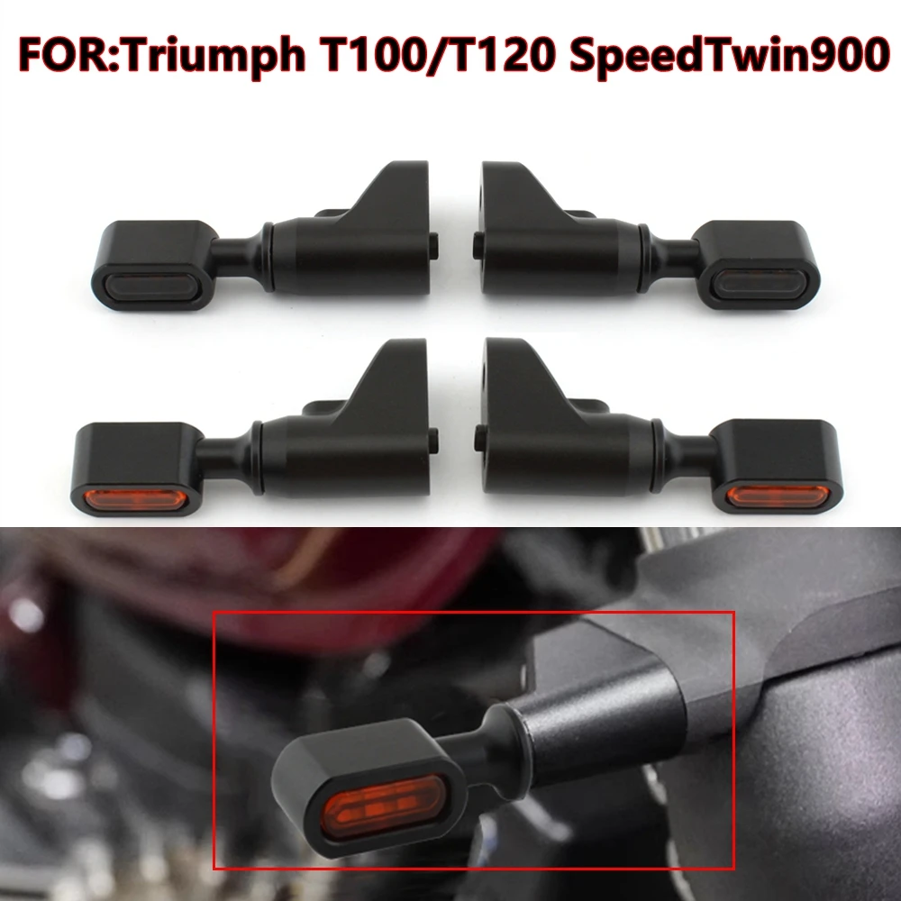 

For Triumph T100/T120 SpeedTwin900 Thruxton Bobber Indicator Flashing Lamps Motorcycle Before and after LED Turn Signals Light