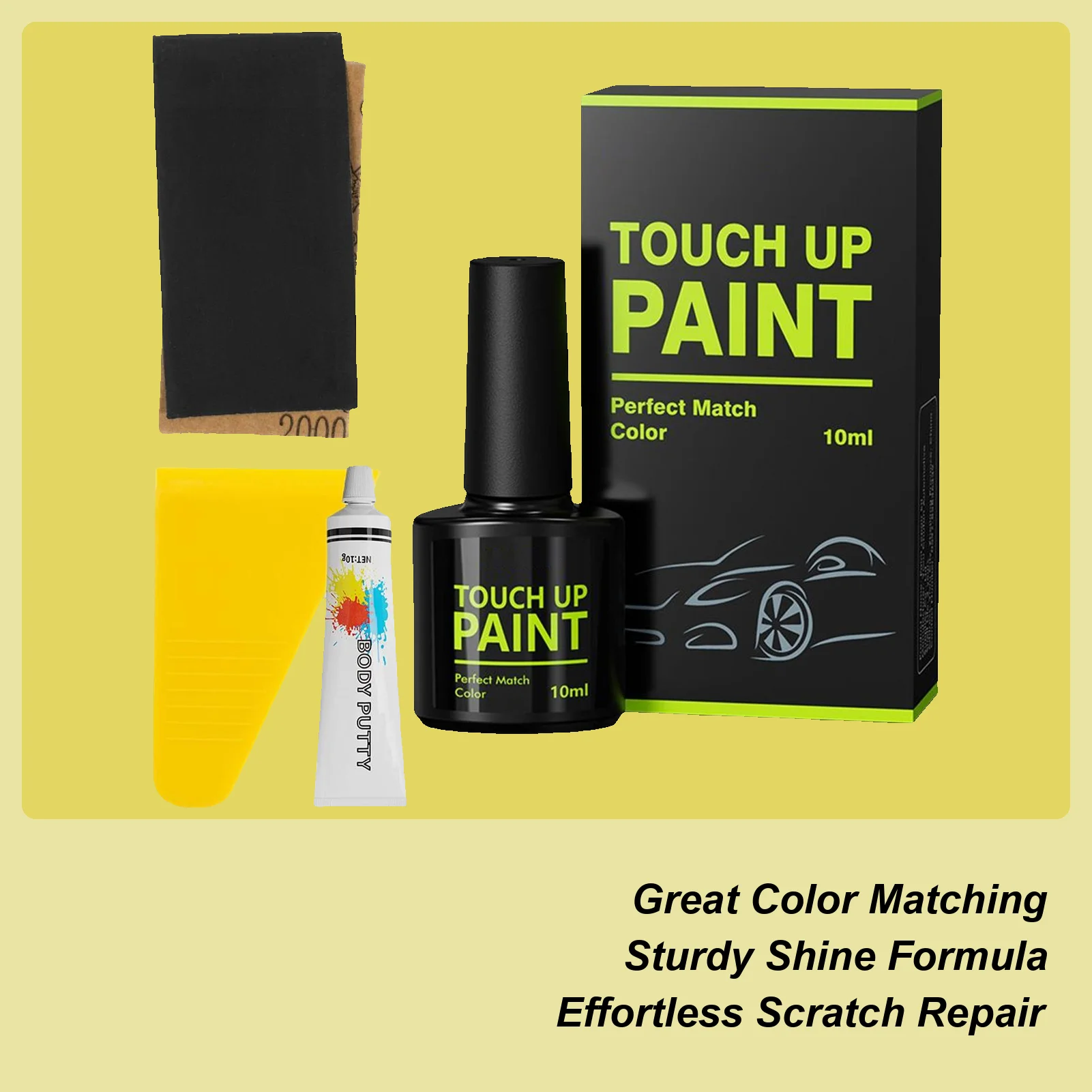 

Для Tesla Model Y/3 ручка для ремонта краски, безопасная УФ-защита, аппликатор, кисть, автомобильная ручка для ретуши, ручка для салона и экстерьера