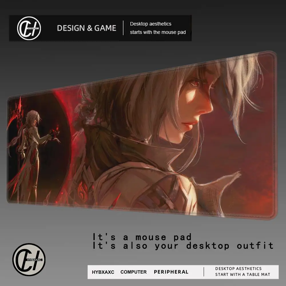

Mouse Pad Xxl Computer lmpact Large Size Arlecchino Non-slip Gamer Genshin Keyboard 90x40cm Game Art Design HD Deskmat HYBXAXC