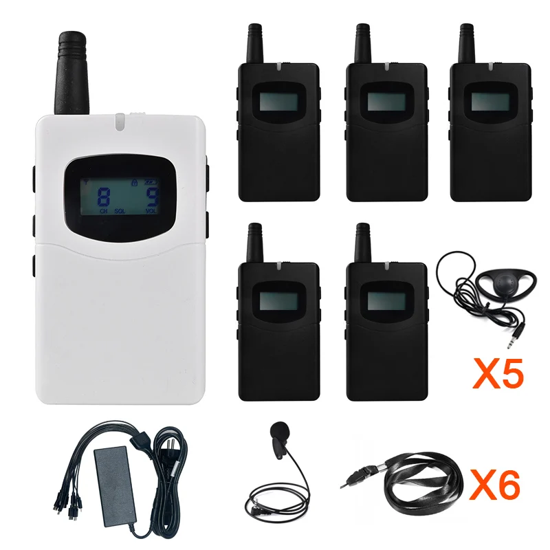 

Upscale 60 hours Wireless Tour Guide Audio System Radioguide Whisper Systems For Church Translation Factory Excursion Training