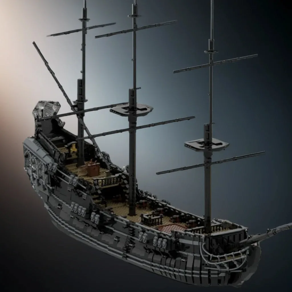 7398 деталей MOC: Модель пиратского корабля «Черная Жемчужина» — конструктор для домашнего декора, украшение для стола и полки, креативный премиум-подарок для взрослых