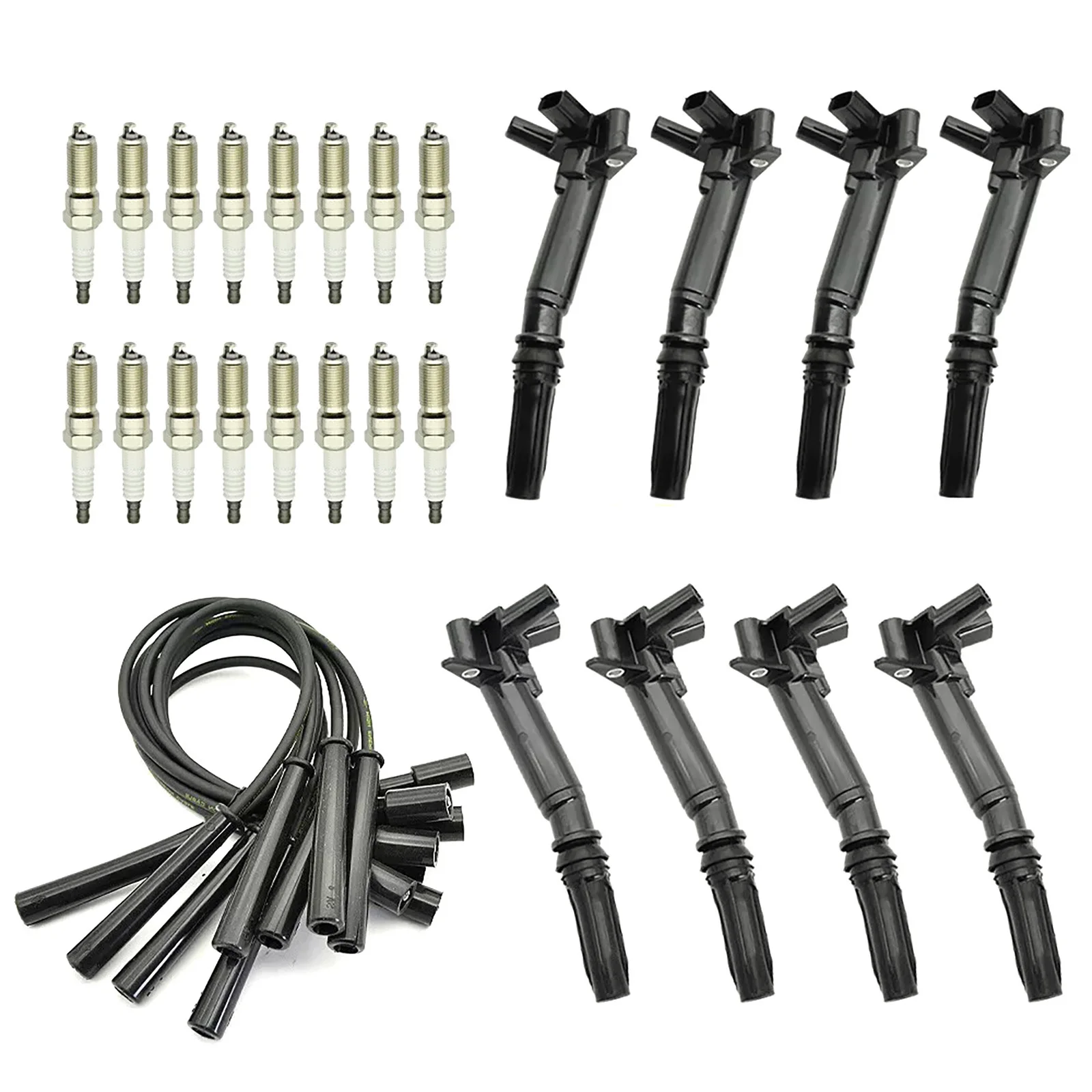 8Pcs For Ford Vehicle Ignition Coil UF631 UF639 With Spark Plug Kit Replacement Part For Ford  F-150 F-250 F-350 Car Accessories