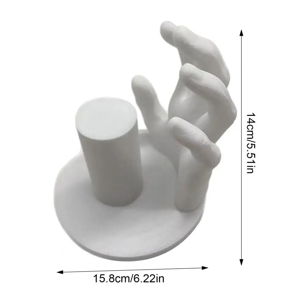 

14 см ручной держатель для туалетной бумаги, пластиковая декоративная скульптура, настенный органайзер для ванной комнаты, подставка для хранения кухонных салфеток