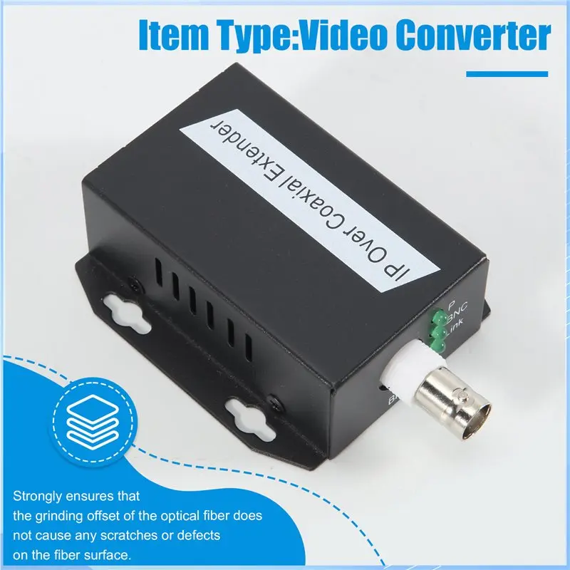 Top Deals 1Pcs Ethernet IP Extender Over Coax HD Network Kit Eoc Coaxial Cable Transmission Extender For Security CCTV Cameras D