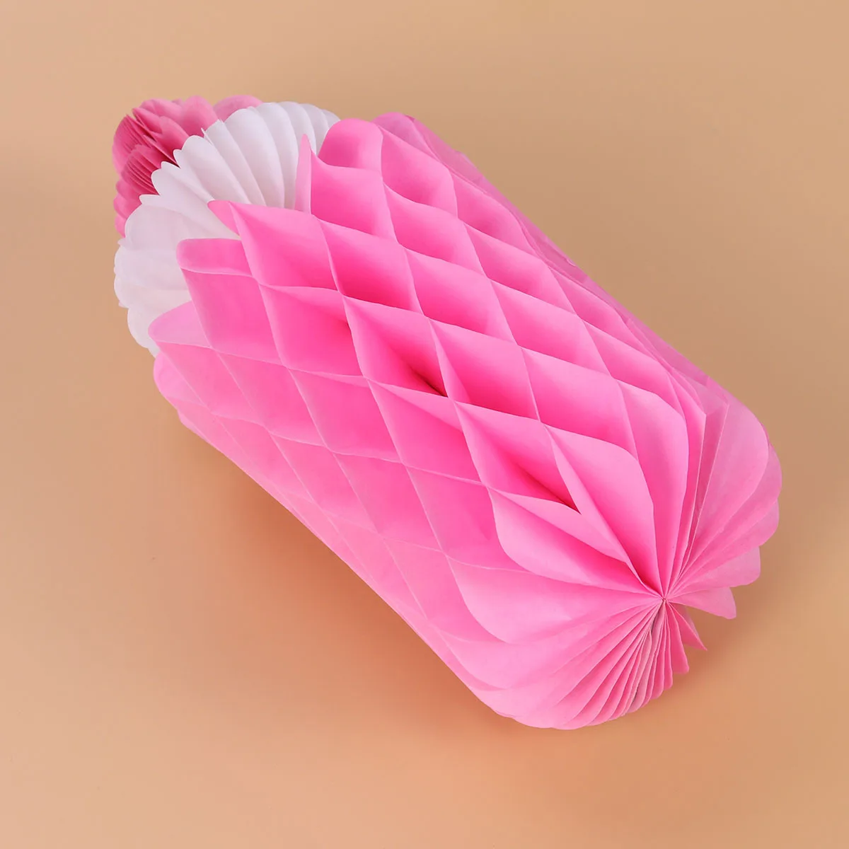 

2pcs Pink Milk Bottle Tissue Paper Honeycomb Balls For Birthday Baby Shower Wedding Party Room Decoration Festival Event Decor