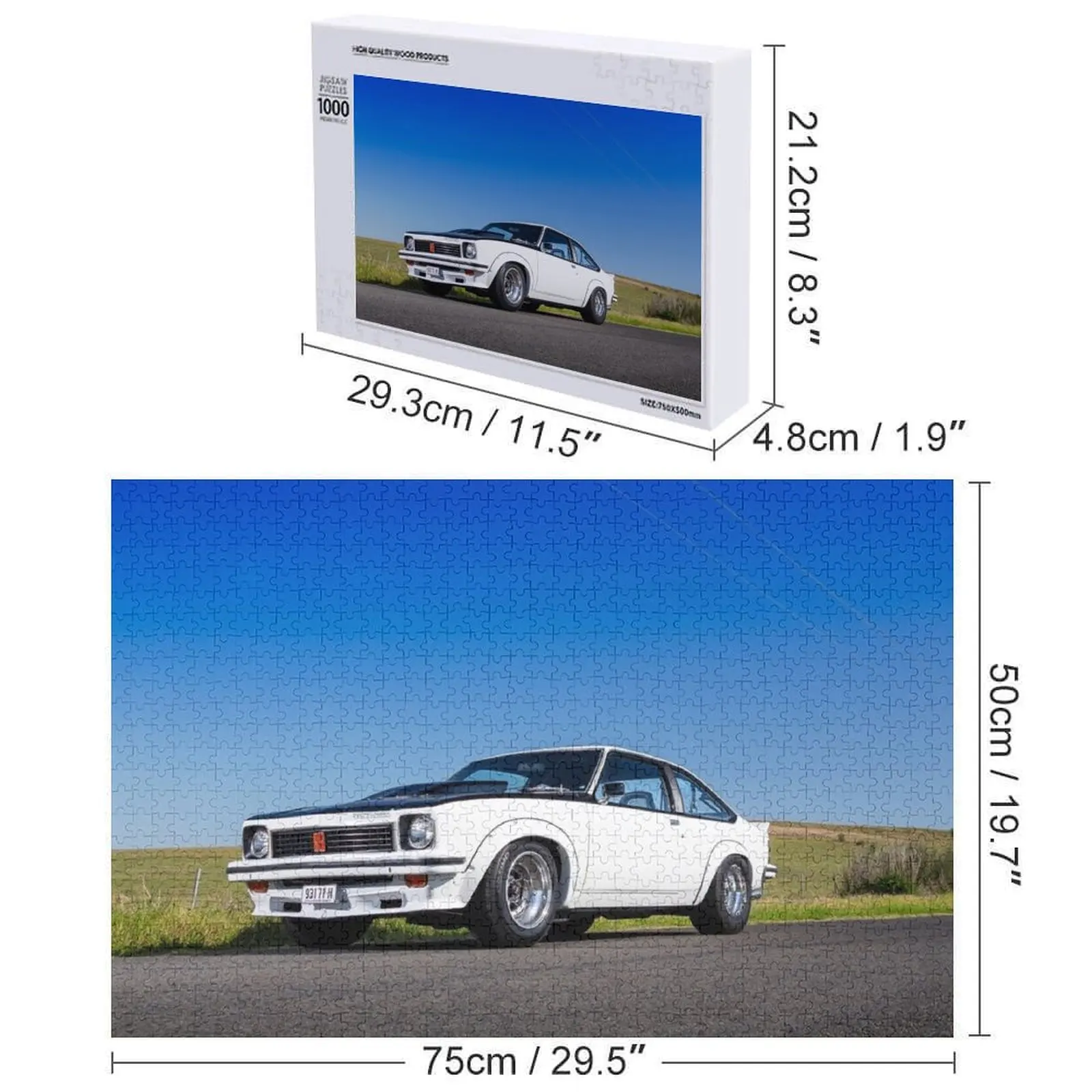 Muss' 1977 هولدن LX SS Torana بازل قطع اسم مخصص لعبة أطفال صور مخصصة عيد الميلاد اللعب مخصصة خشبية هدية لغز