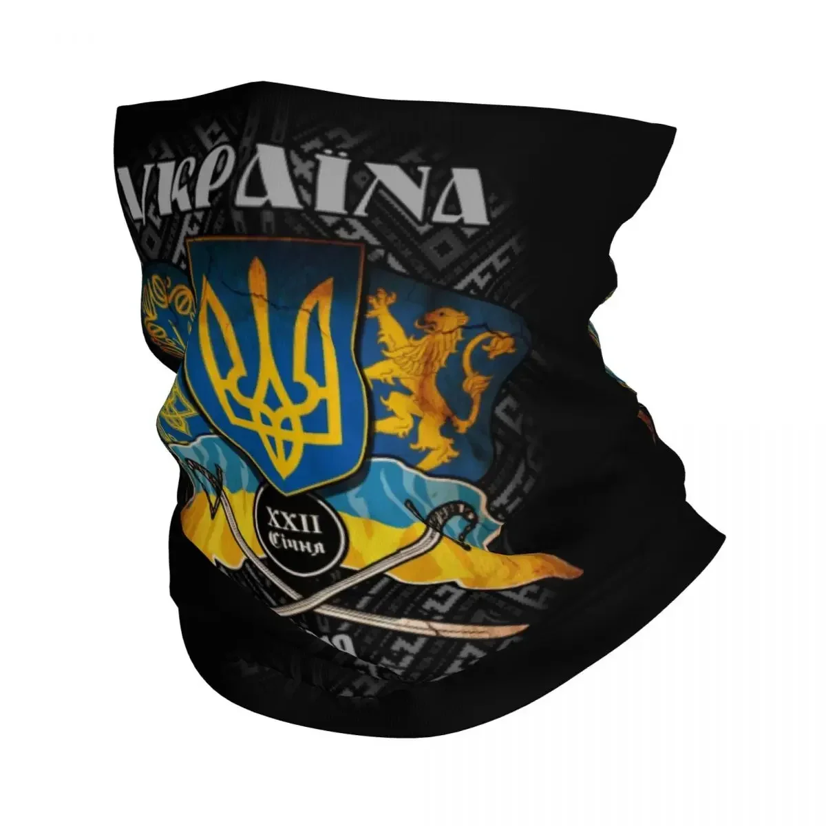 

Day Of Unity Of Bandana Winter Neck Warmer Men Windproof Wrap Face Scarf for Ski Ukrainian Proud Flag Gaiter Headband