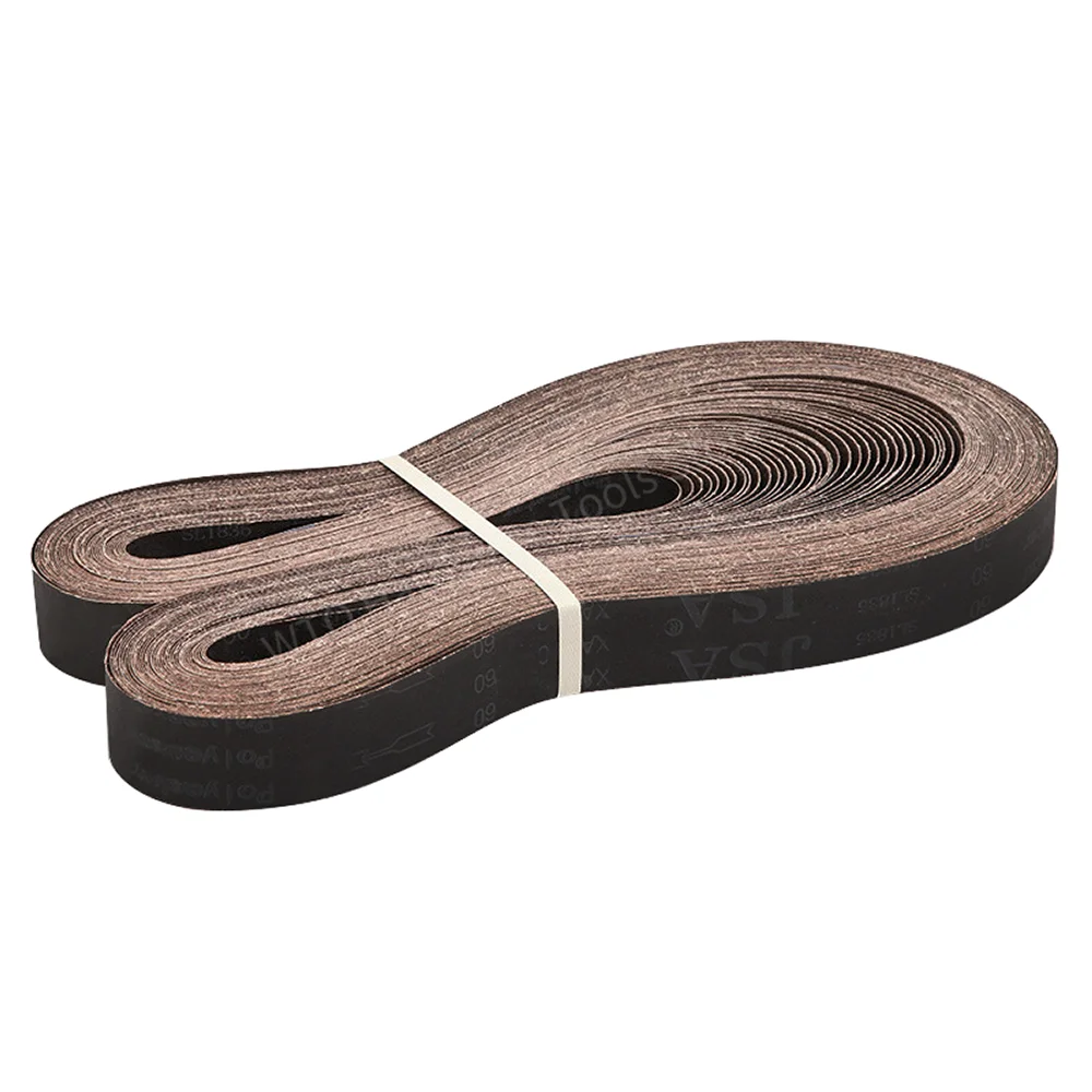 5PCS 2100 * 50mm Sander Belts,40-1000 Grits Calcined Abrasive Metal Polishing Wood Belt for Polishing Wood Soft Metal Grinding