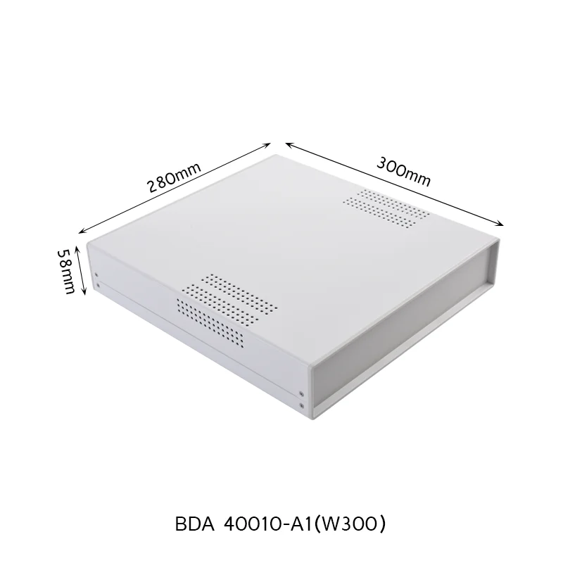 

280x300x58mm China Control Meter Box Iron Metal Housing ABS Plastic Panels Instrument Enclosures Cases For Power Supply Device