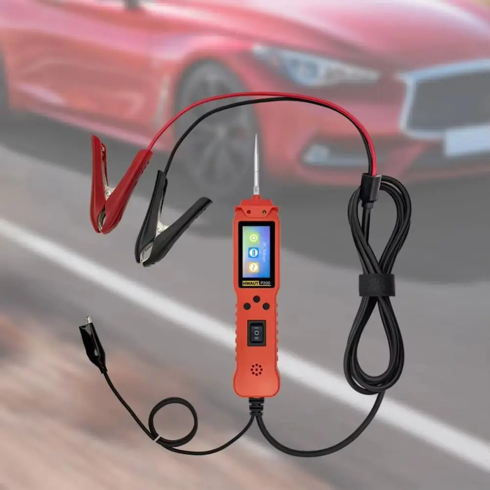 12V 24V Automotive Circuit Tester P100 P200 Multimeter Power Circuit Probe Overload Protection Oscilloscope & PWM Output