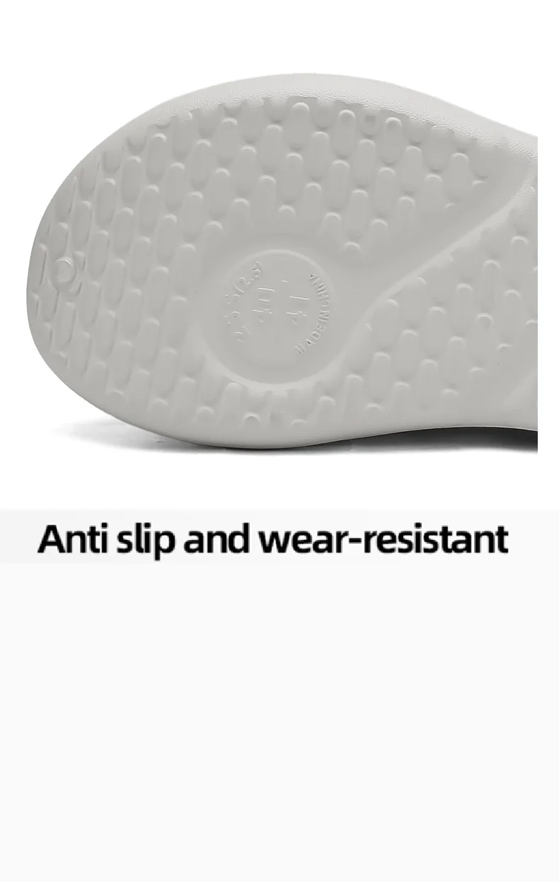 Rutschfeste Herren-Hausschuhe mit dicker Sohle und zwei Zehenkappen, Sommer-Strandsandalen am Meer – Detail 10