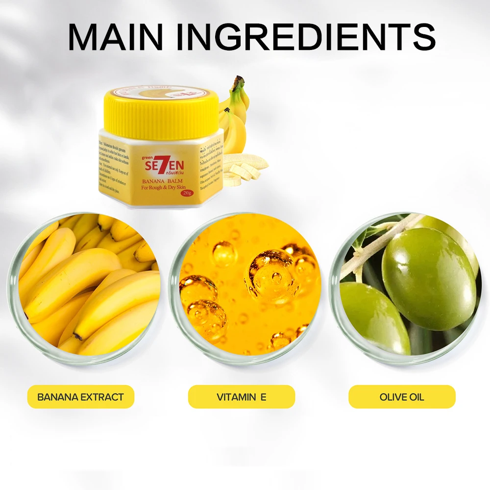 Ultra Moisturizing & Cracked Heel Care With Banana Extract For Dry, Rough Feet Overnight Renewal 20g/bottle view 3