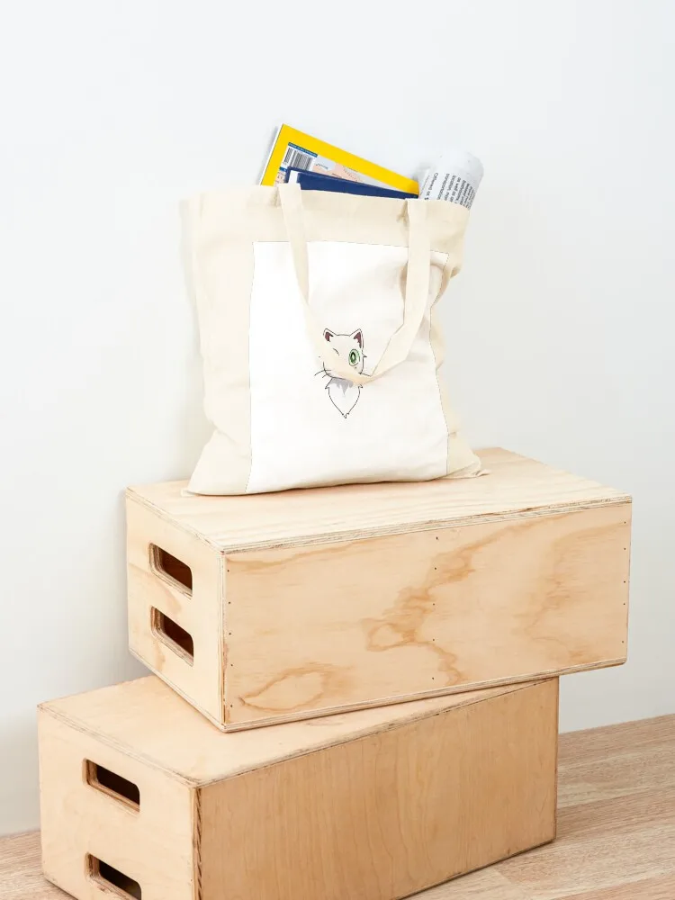 last of the white cats Tote Bag Handbags sacs de shopping custom canvas bag bag for beach