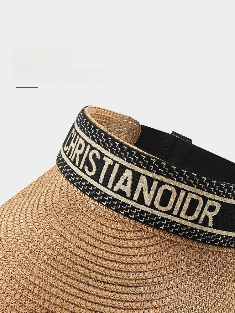 

Новая летняя женская шляпа от солнца с защитой от ультрафиолета, вышивка букв, шляпа с широкими полями, повседневная дорожная кепка для пар