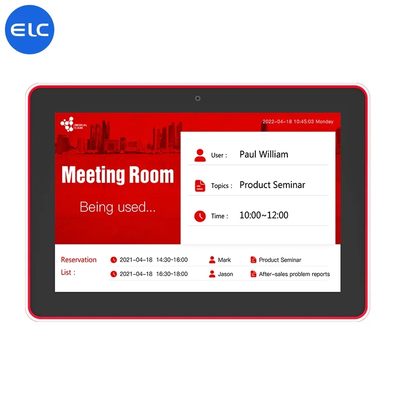 

ELC 2024 WiFi 5G Android Tablet New Design RK3568 POE Wall Mount Smart Home Office Device 2GB Memory Touch Screen For Business