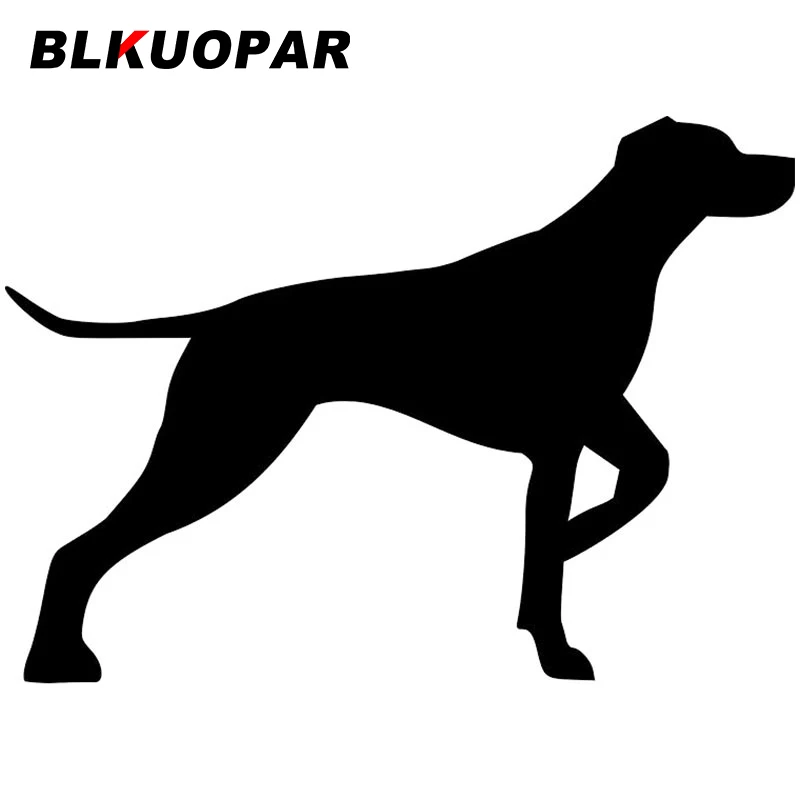 BLKUOPAR German Shorthaired Pointer Silhouette Car Stickers Die Cut Waterproof Windshield Skateboard Decals Accessories Graphics